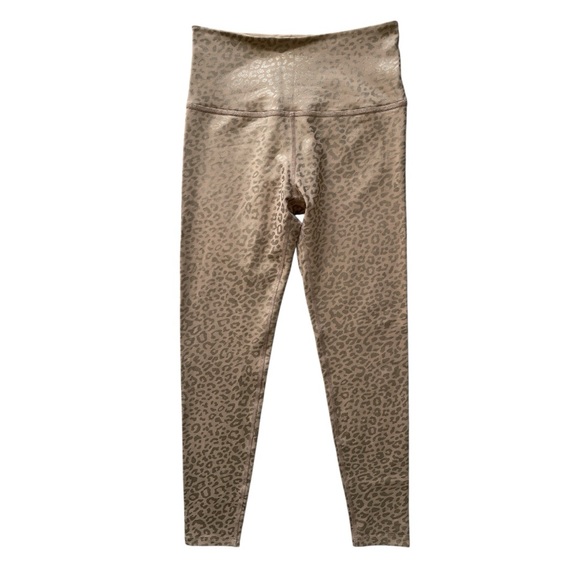 Beyond Yoga Black and Cheetah Print Leggings - Picture 2 of 4